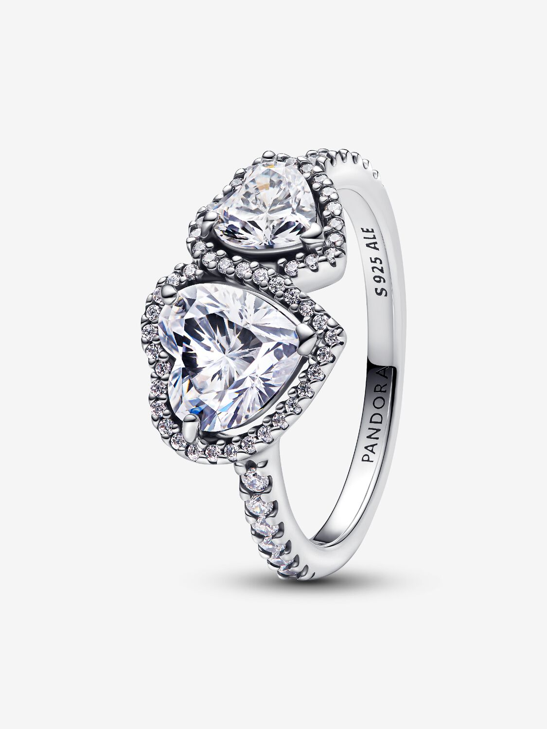 Pandora Double Shining Hearts Ring 193659C01 – Eldorado Jewels