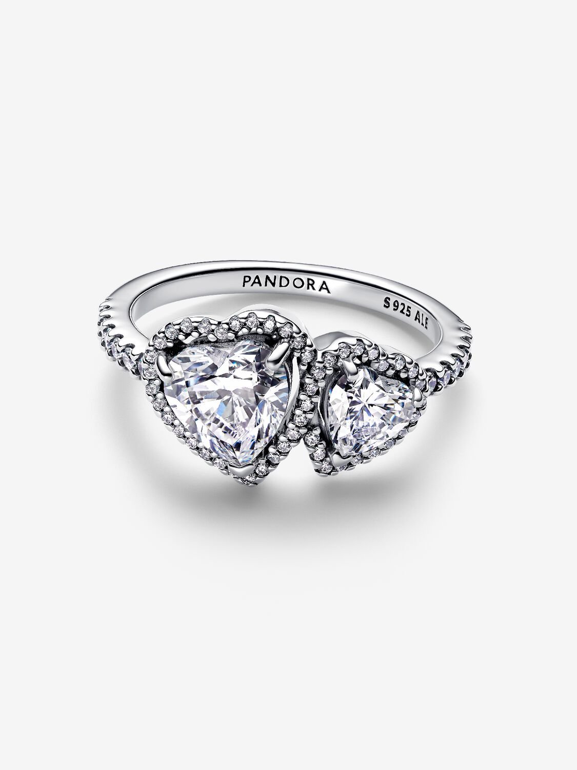 Pandora Double Shining Hearts Ring 193659C01 – Eldorado Jewels