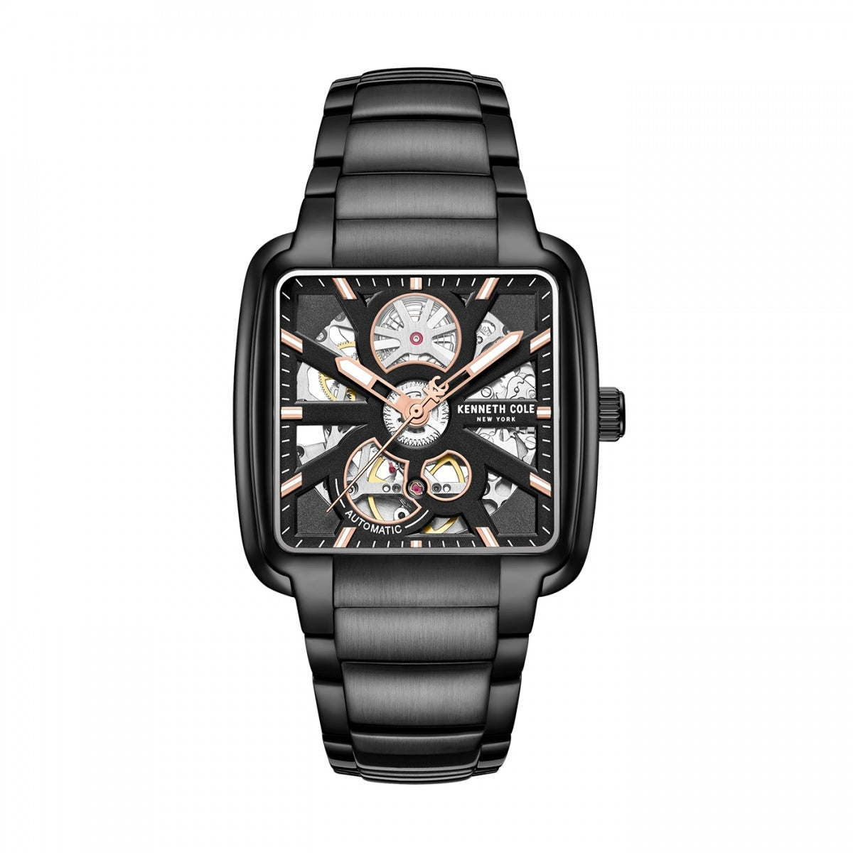 Kenneth Cole Orologio Uomo Classico KC50009003 - Cassa Metallica 42mm, Impermeabile 100m
