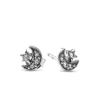 Pandora Crescent Moon and Star Earrings 292990C01