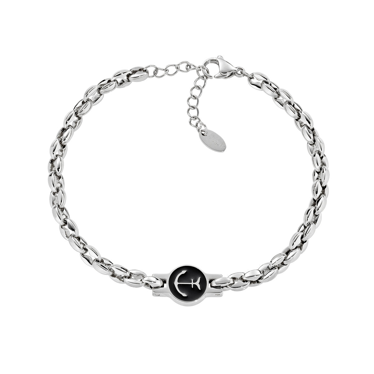 Amen Gioielli ACBR1655BN Bracciale Uomo acciaio