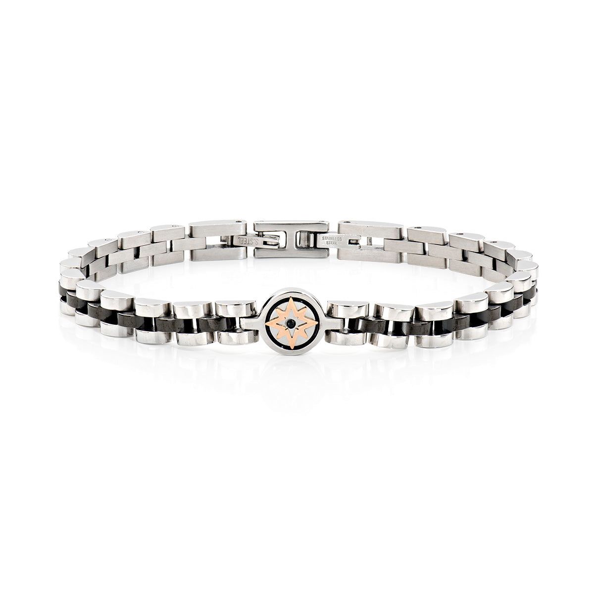 Amen Gioielli ACBR7399BNRNZ Bracciale Uomo acciaio