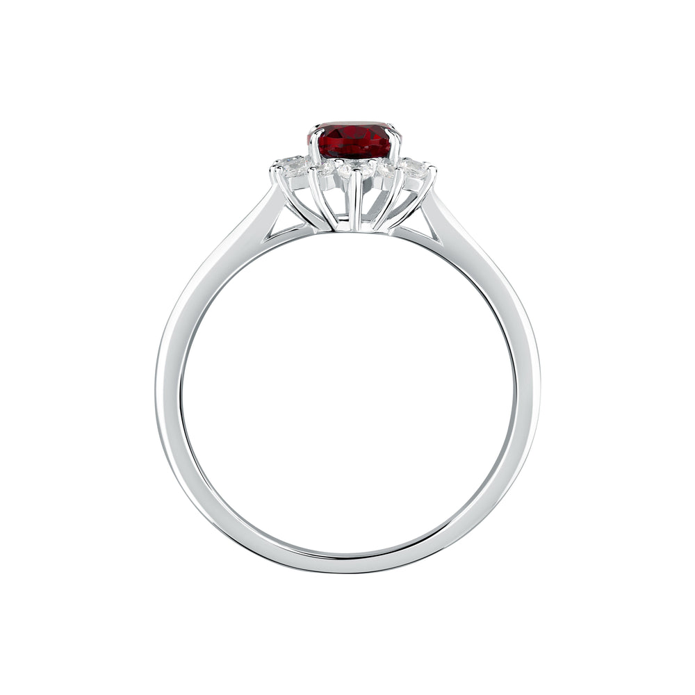 WOMEN'S LIVE DIAMOND CLASSIC GEM STONE RING LDW100167009I