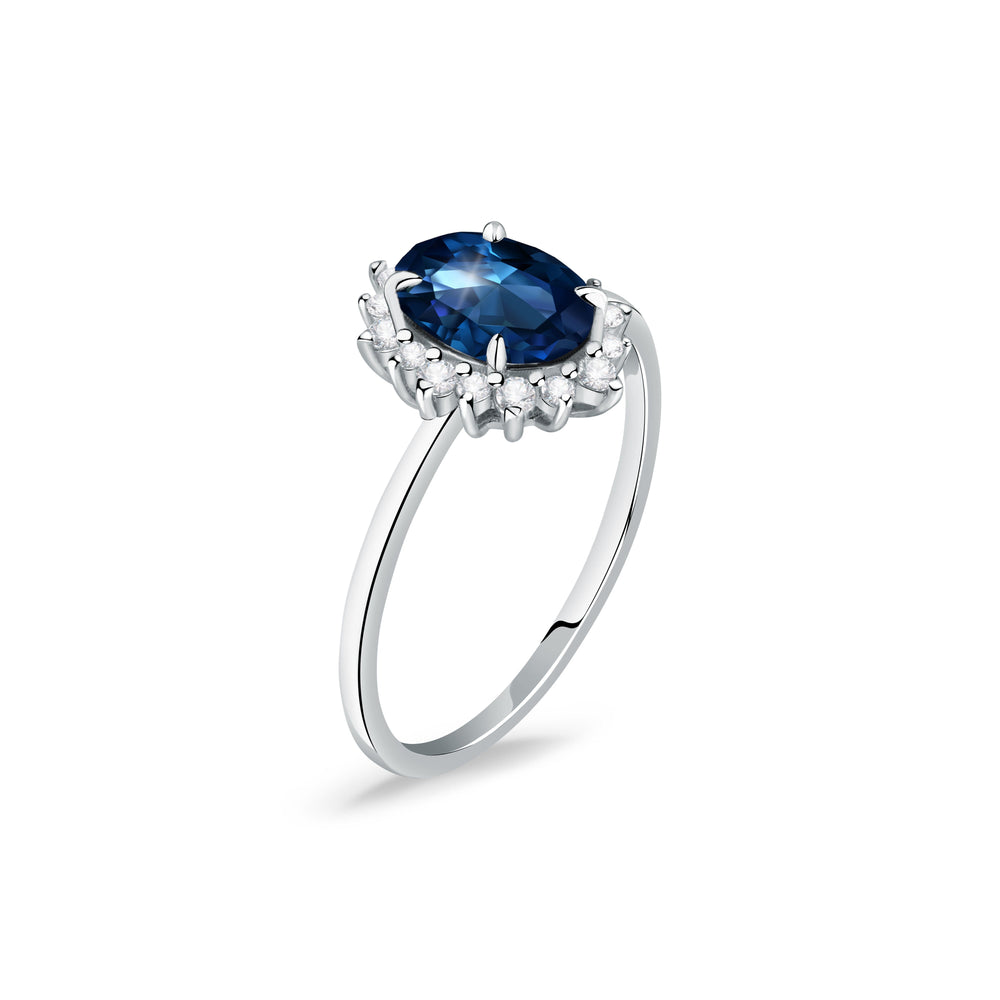 WOMEN'S LIVE DIAMOND CLASSIC GEM STONE RING LDW150190020I