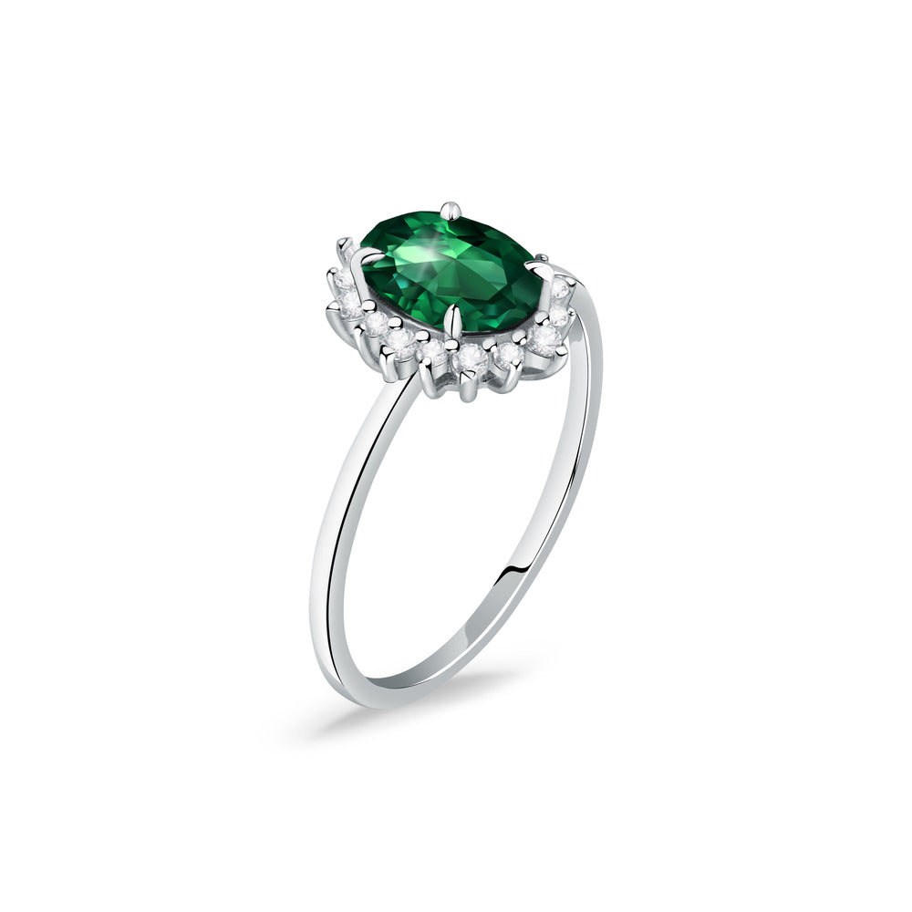 WOMEN'S LIVE DIAMOND CLASSIC GEM STONE RING LDW150191020I