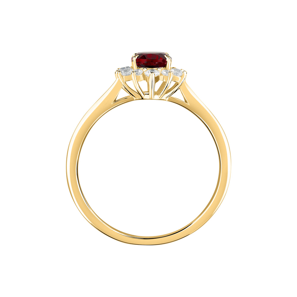 WOMEN'S LIVE DIAMOND CLASSIC GEM STONE RING LDY100167009I