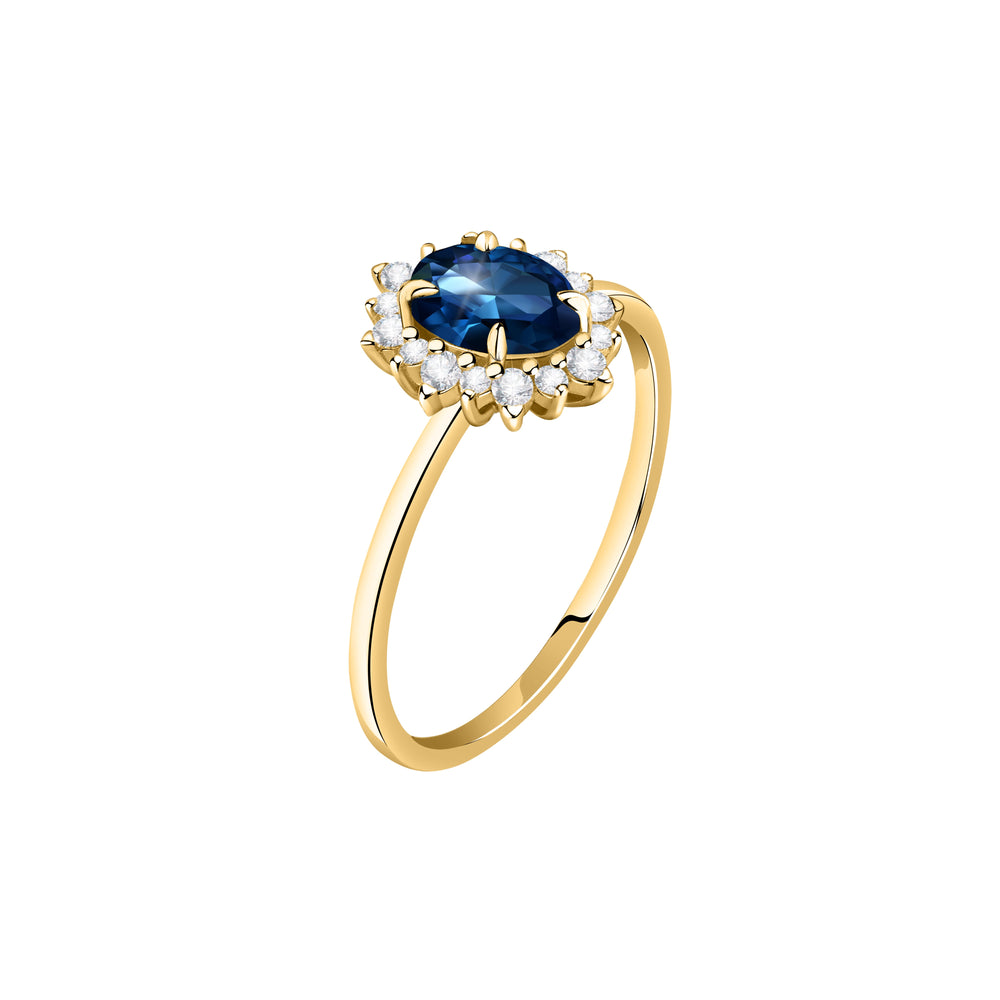WOMEN'S LIVE DIAMOND CLASSIC GEM STONE RING LDY100168009I