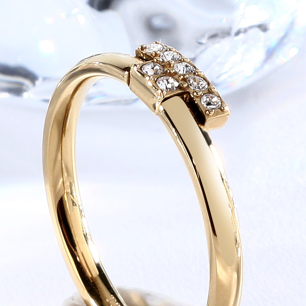 
                  
                    TRUSSARDI WOMEN'S RING T-LOGO TJAXC77012
                  
                