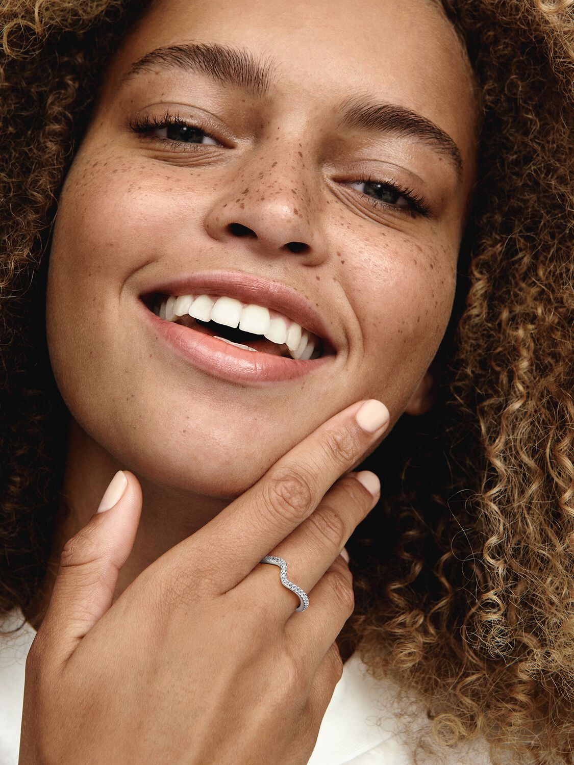 Pandora Wave Ring Bright Stones 192539C01