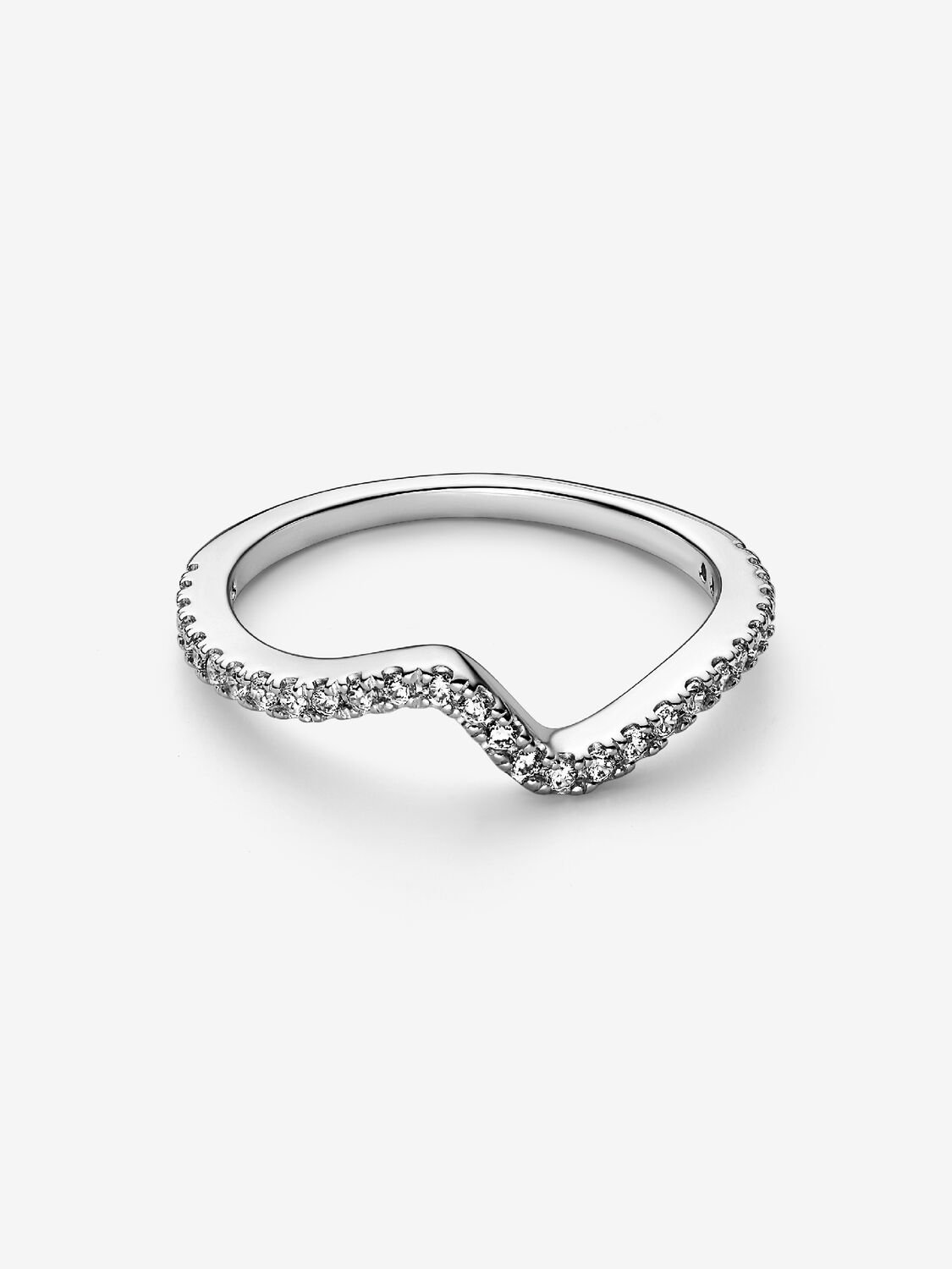 Pandora Wave Ring Bright Stones 192539C01