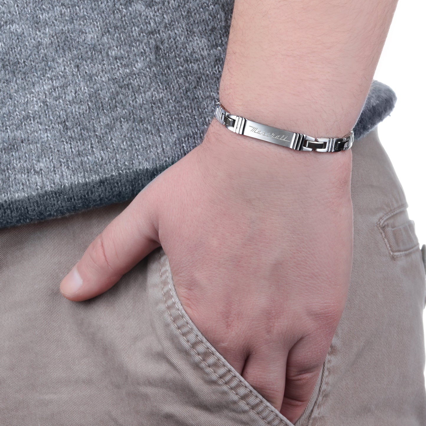 MASERATI ICONIC MEN'S BRACELET JM218AMF03