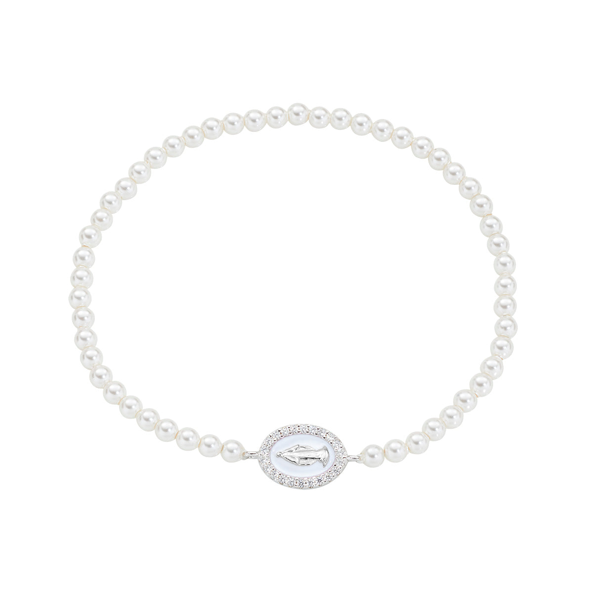 Amen Gioielli BRELPE30SWBBZ Bracciale Donna miracolosa