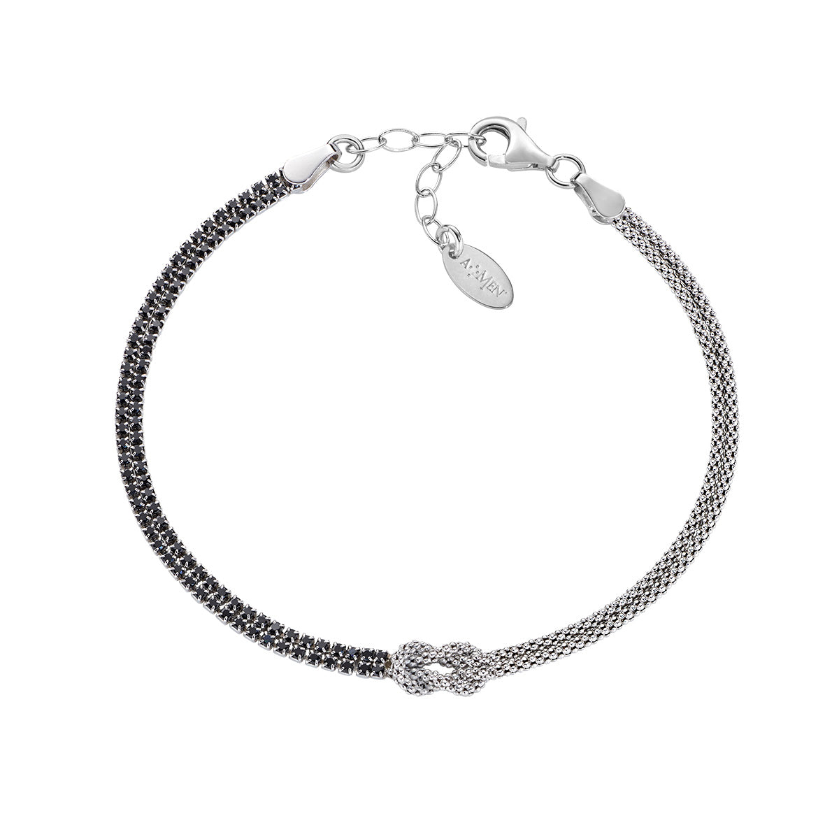 Amen Gioielli BRNOAMBNZ16 Bracciale Donna nodo d'amore