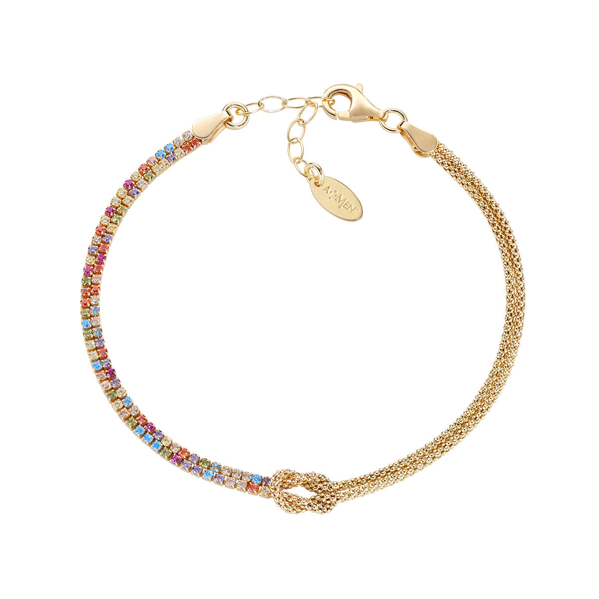 Amen Gioielli BRNOAMGMZ16 Bracciale Donna nodo d'amore