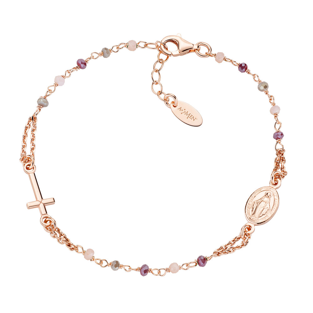 BRONZALLURE Bracciale Rosario Donna placcato Oro 18k - Bracciale BRONZALLURE Bracciale Rosario Donna placcato Oro 18k - Bracciale