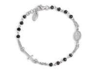 Amen Unisex Rosary Bracelet with Crystal Rosaries BROBG3