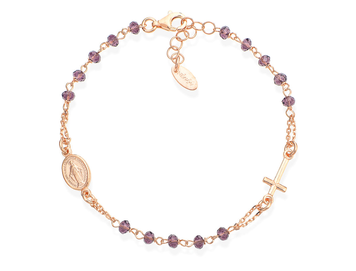 Amen Unisex Rosary Bracelet with Crystal Rosaries BRORL3