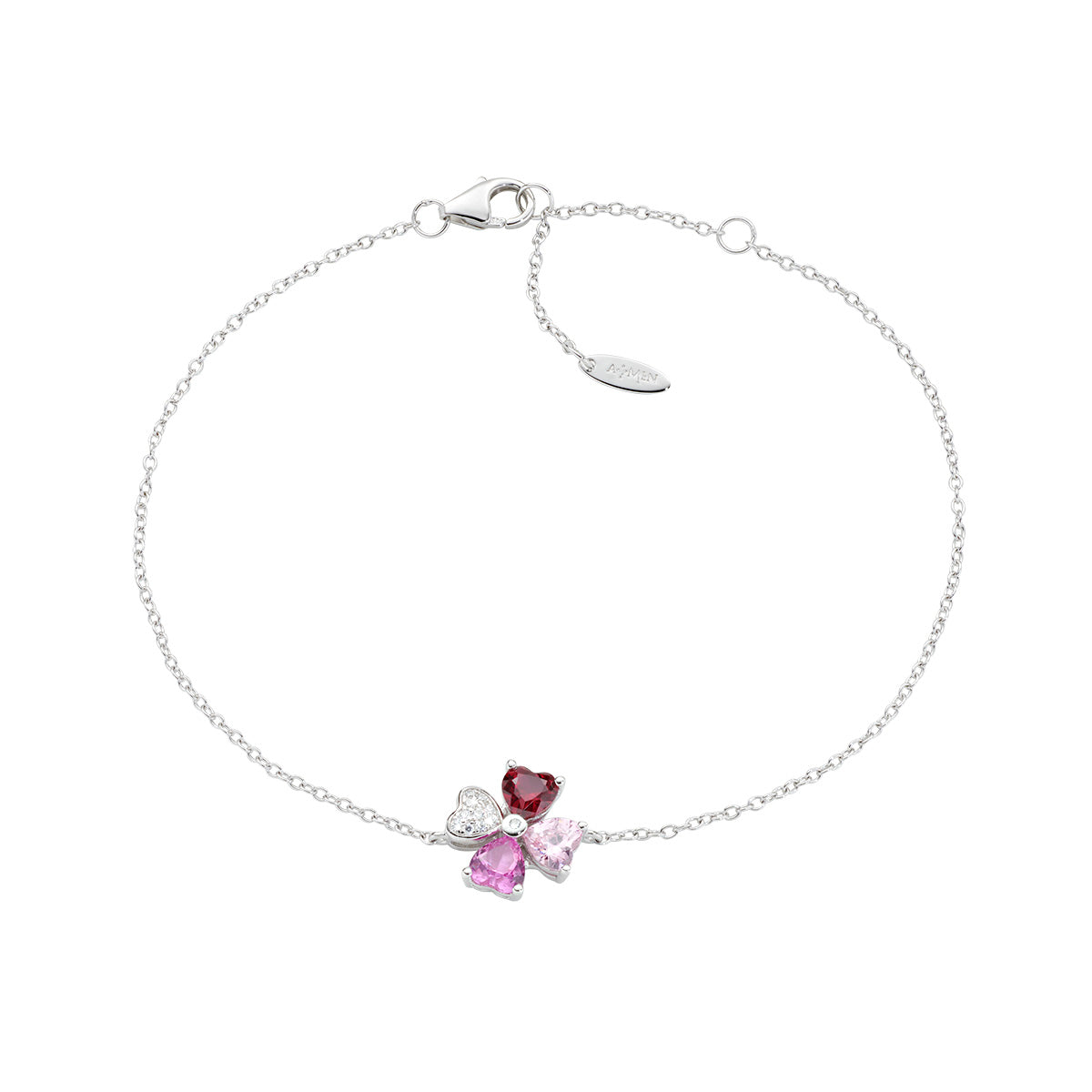 Amen Gioielli BRQUBMFU Bracciale Donna quadricuore