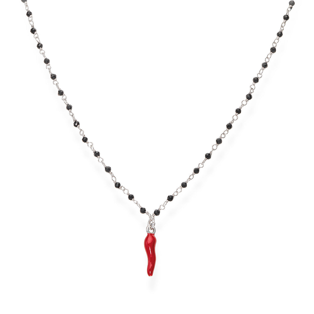 Amen women's necklace with horns CLCOBNR