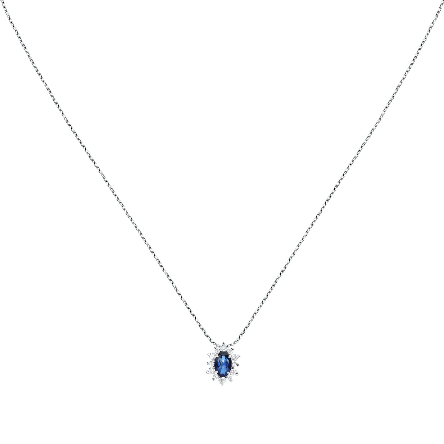 LIVE DIAMOND CLASSIC GEM STONE WOMEN'S NECKLACE LDW050156