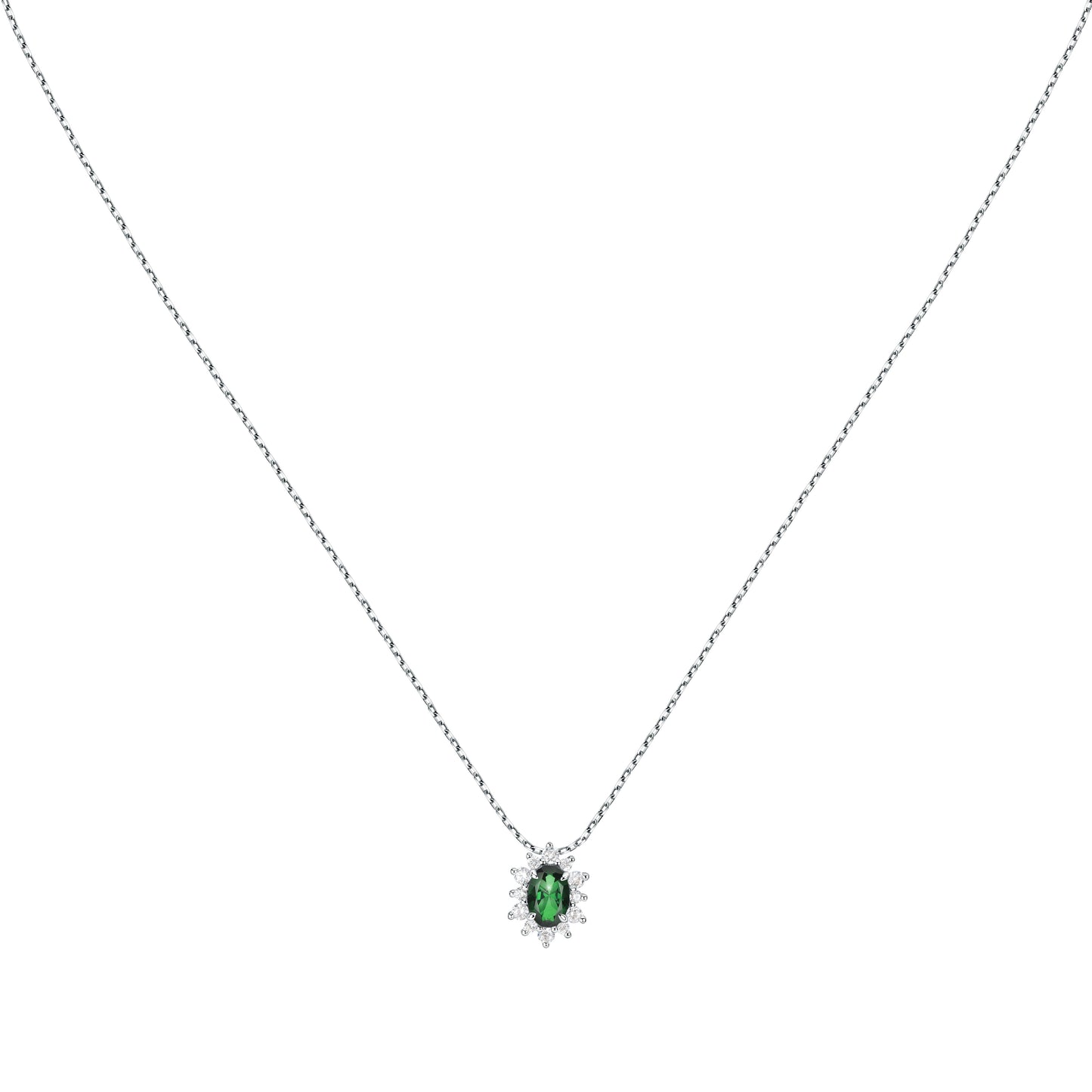 WOMEN'S LIVE DIAMOND CLASSIC GEM STONE NECKLACE LDW050157
