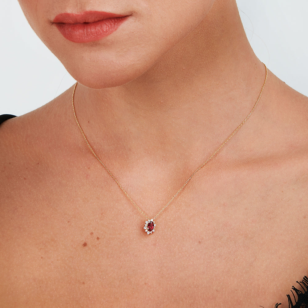 
                  
                    LIVE DIAMOND CLASSIC GEM STONE WOMEN'S NECKLACE LDY050155
                  
                