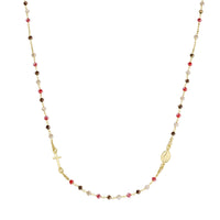 Amen Unisex Rosary Necklace with CROGMM3 Crystals