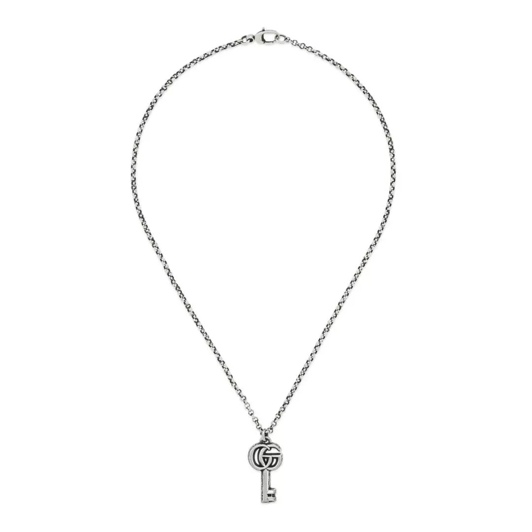 Collana Gucci Marmont YBB627757001 pendente chiave argento