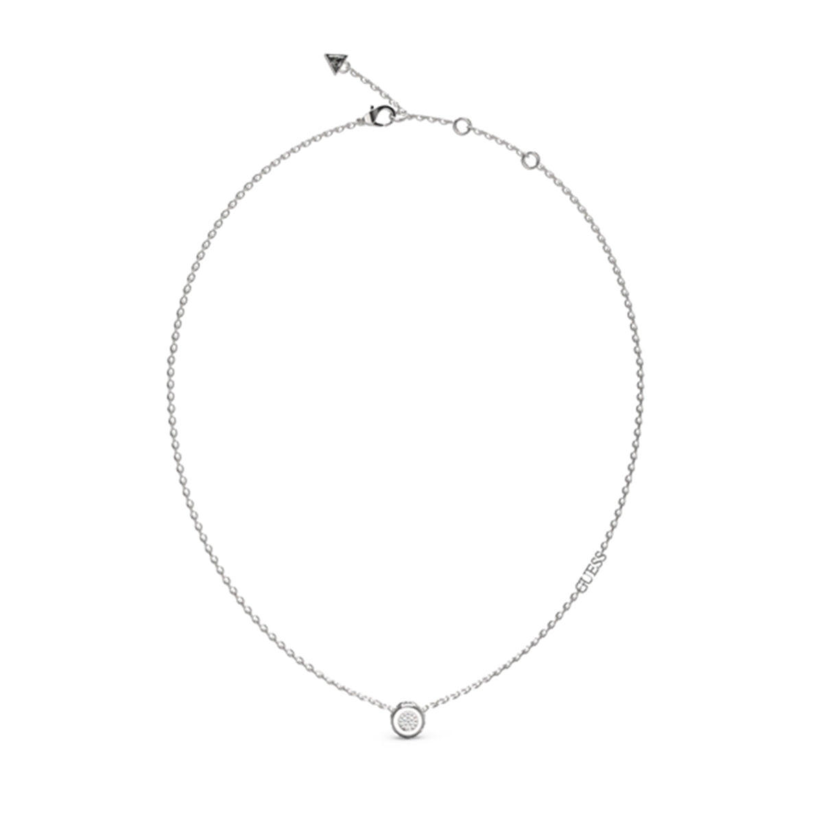 Collana Pendente Triangolo Logo Guess Acciaio JUBN04593JWRHT-U