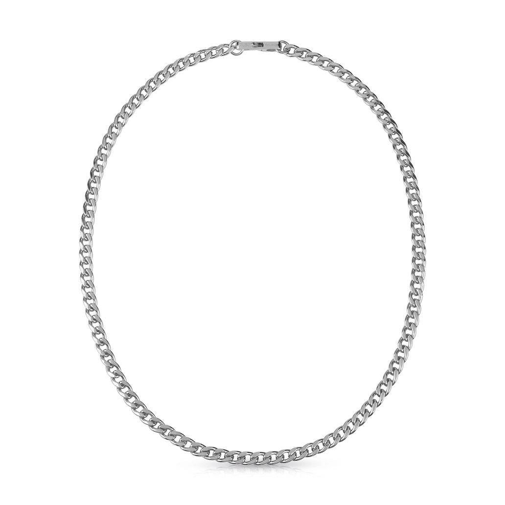 Collana Uomo Targhetta Logo Guess Acciaio JUMN01333JWSTT-U