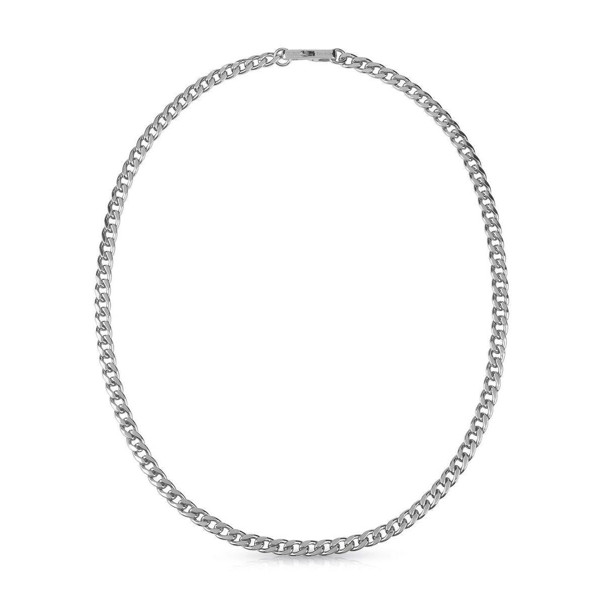Collana Uomo Targhetta Logo Guess Acciaio JUMN01333JWSTT-U
