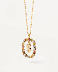 Necklace with letter S