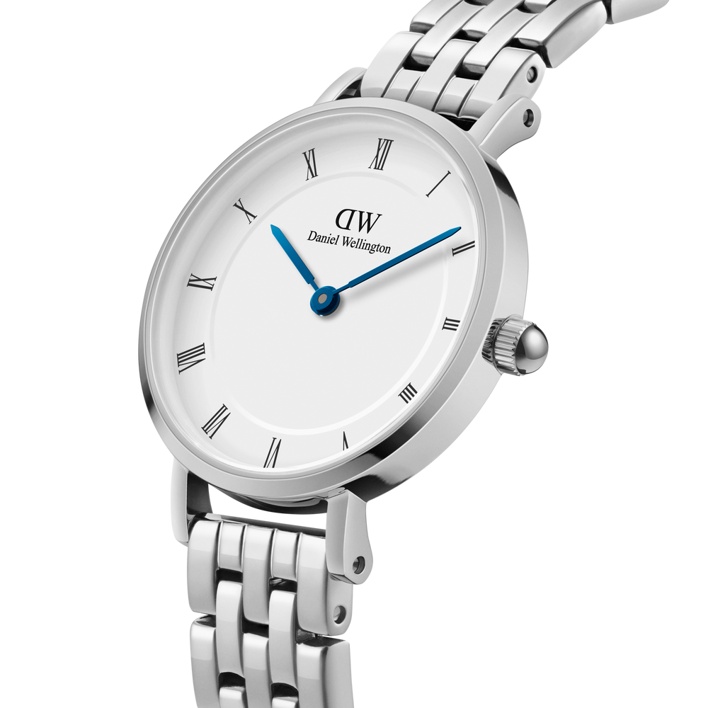 
                  
                    Daniel Wellington Petite Roman Numerals 5-Link Silver Watch
                  
                