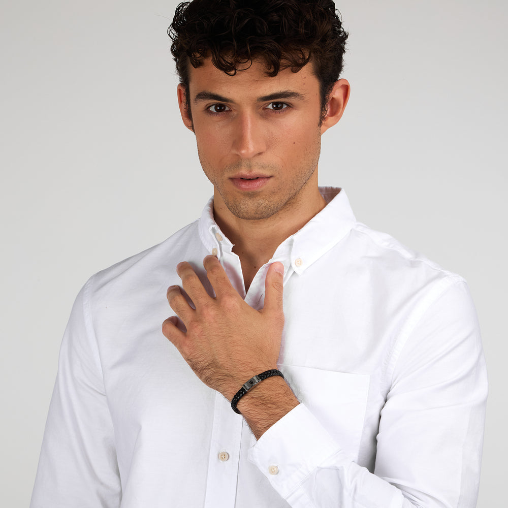 
                  
                    MASERATI MEN'S RECYCLED LEATHER BRACELET JM424AVE25-MASERATI-Eldorado Jewels
                  
                