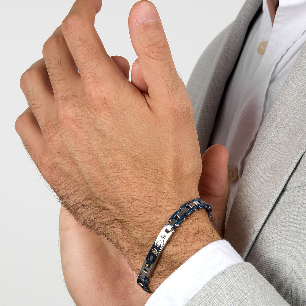 
                  
                    MASERATI CERAMIC GOLD MEN'S BRACELET JM424AXU03-MASERATI-Eldorado Jewels
                  
                