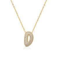Ops Bubble Letters Necklace Letter D OPSCL-1022