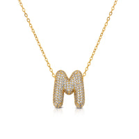 Ops Bubble Letters Necklace Letter M OPSCL-1028