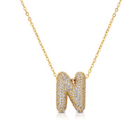 Ops Bubble Letters Necklace Letter N OPSCL-1029