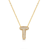 Ops Bubble Letters Necklace Letter T OPSCL-1034