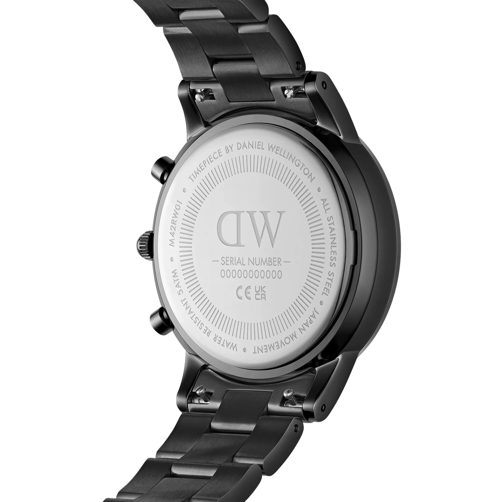 
                  
                    Orologio Daniel Wellington uomo Iconic Chronograph Link Onyx B DW00100642
                  
                