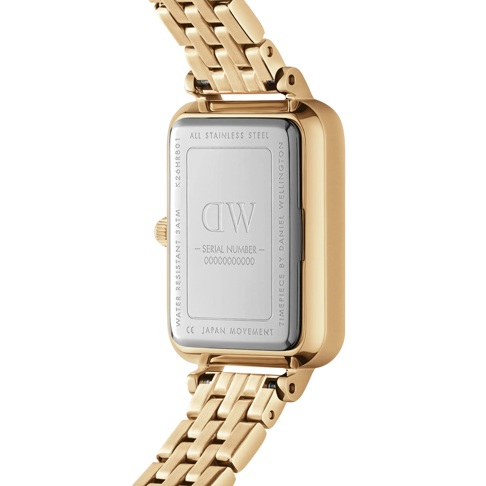 
                  
                    Daniel Wellington Quadro Roman Numerals 5-Link Gold Women's Watch
                  
                