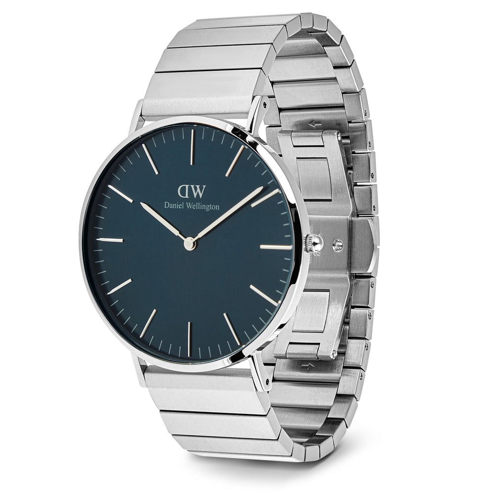 
                  
                    Daniel Wellington Classic Piano Link Arctic Silver men's watch DW00100776
                  
                