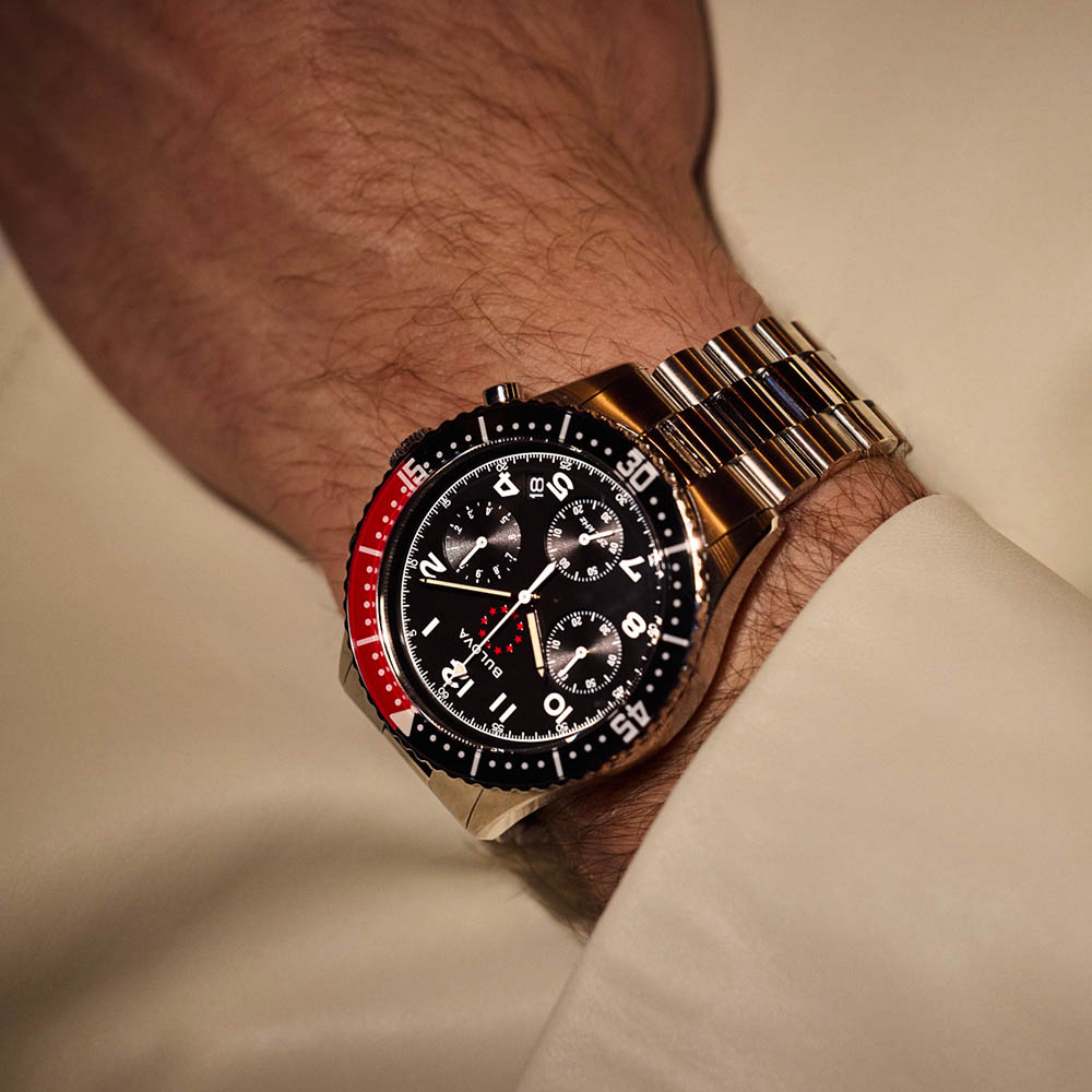 
                  
                    Bulova Marine Star Chrono Watch 98B451
                  
                