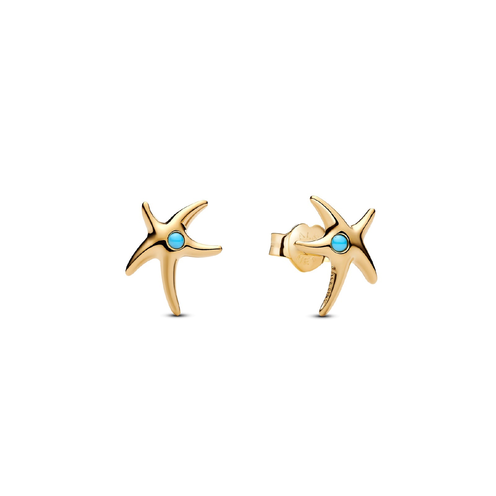 Starfish 14k gold-plated stud earrings Pandora 263820C01