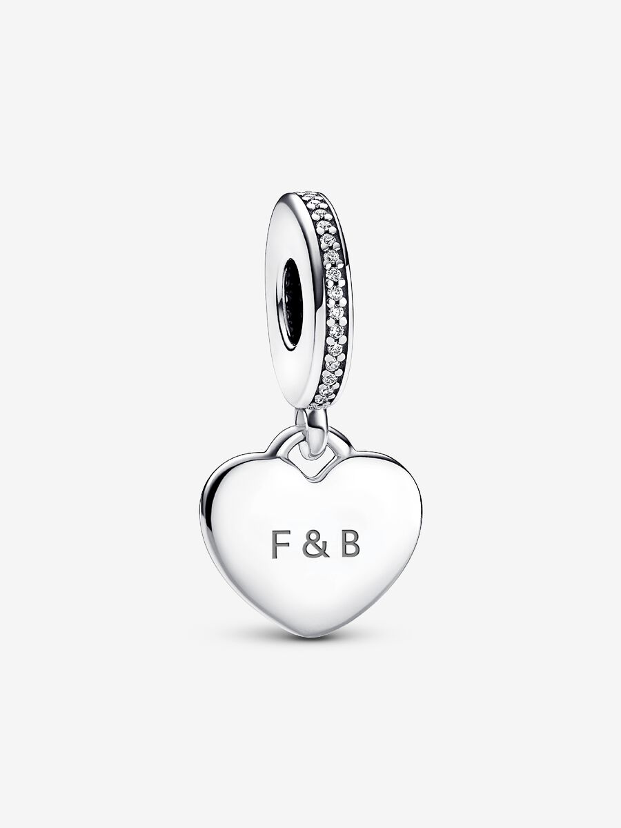 Pandora Charm Heart Pendant to be Engraved 798761C01