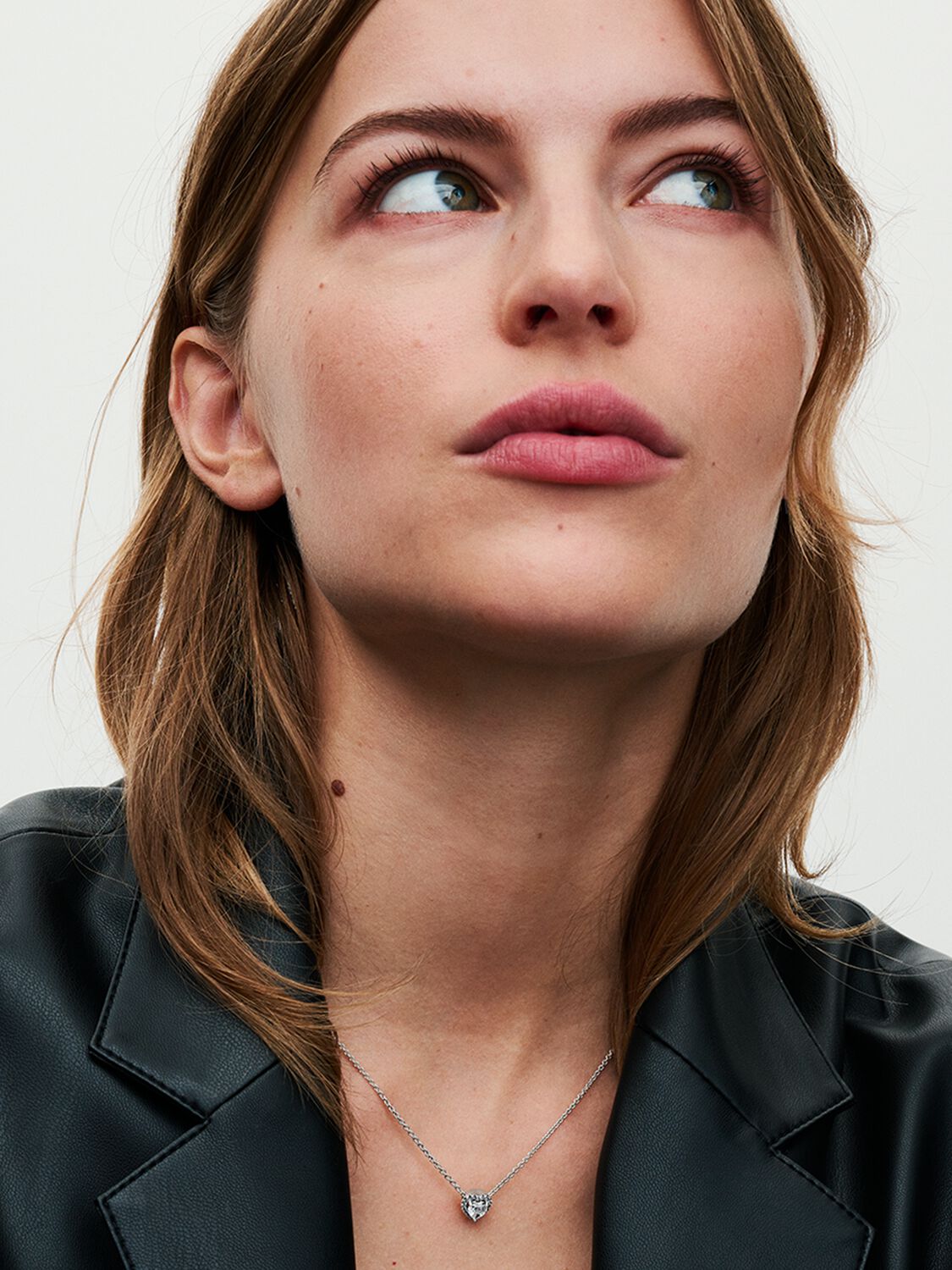 Pandora Embossed Heart Necklace 398425C01-45