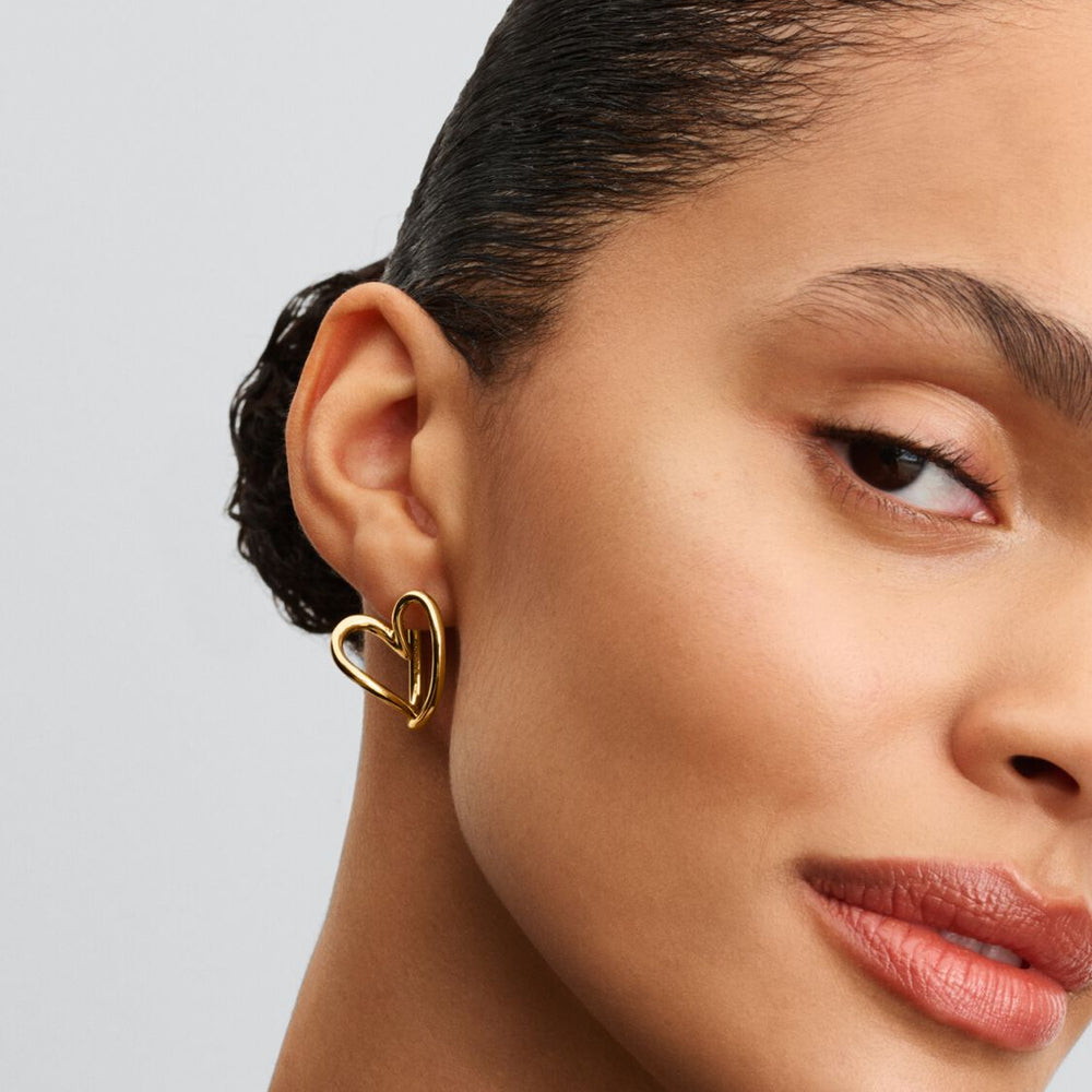 
                  
                    Pandora Sinuous Line Heart Earrings 263807C00
                  
                