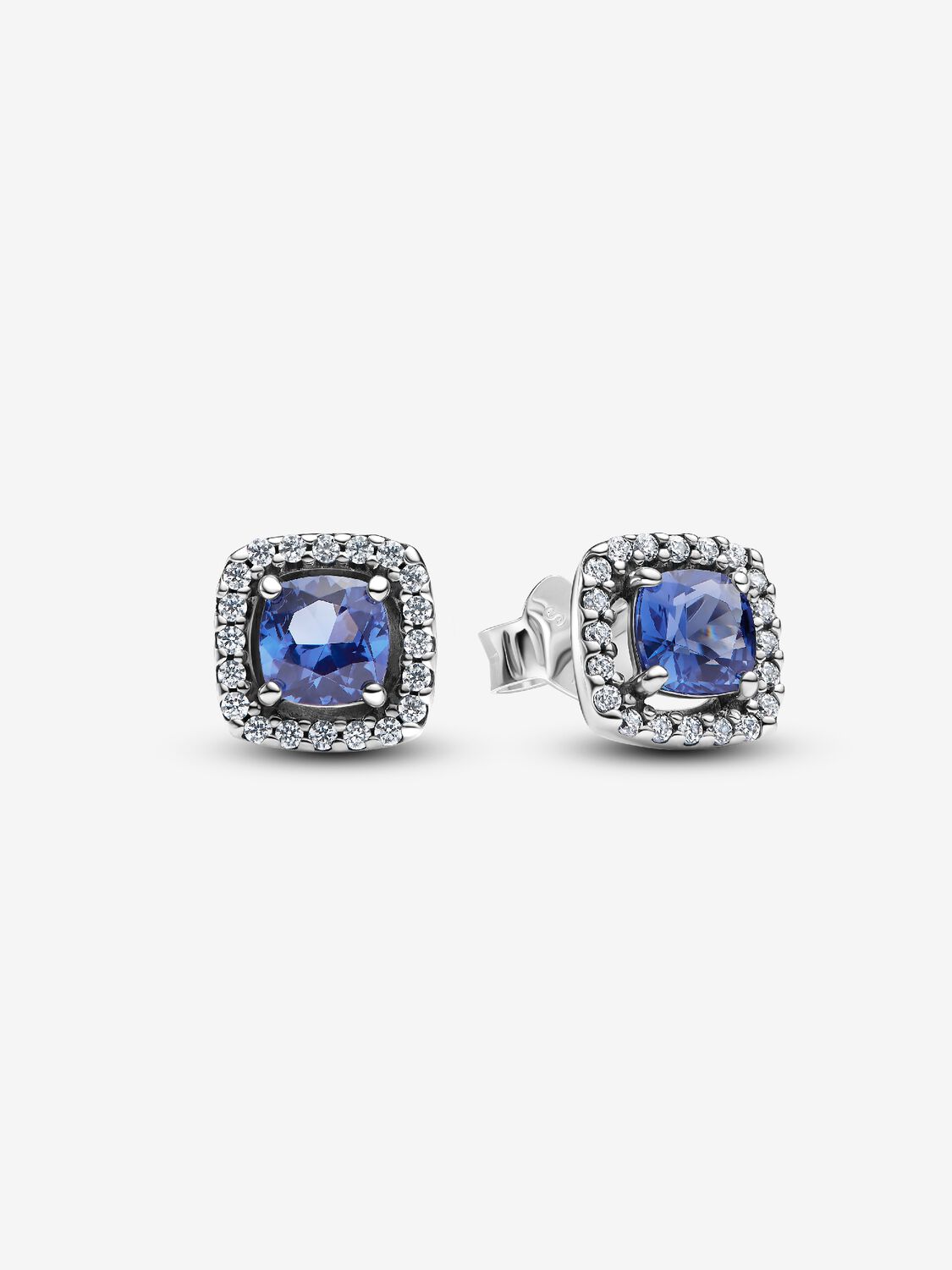Pandora Blue Square Light Point Earrings 293551C01