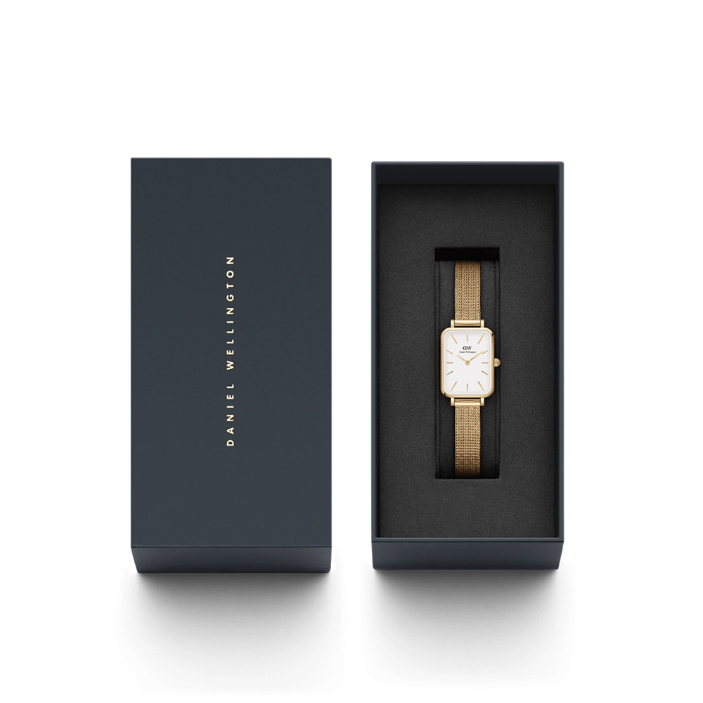 
                  
                    Daniel Wellington Quadro Pressed Evergold Watch DW00100556-DANIEL WELLINGTON-Eldorado Jewels
                  
                