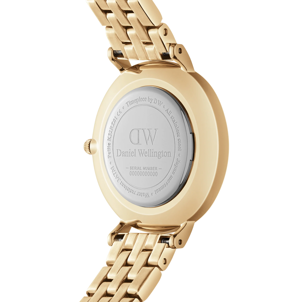 
                  
                    Daniel Wellington Petite Roman Numerals 5-Link Gold Watch
                  
                